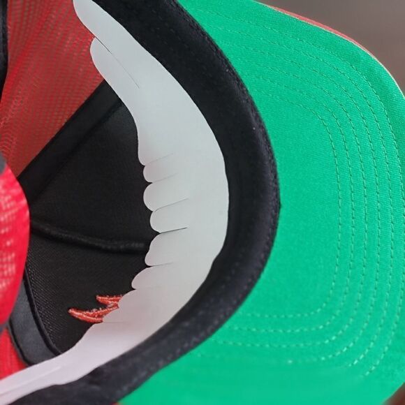 Hot Ones X Complex Reebok Trucker Hat Black Red White Green Snapback Adjustable - Picture 9 of 9